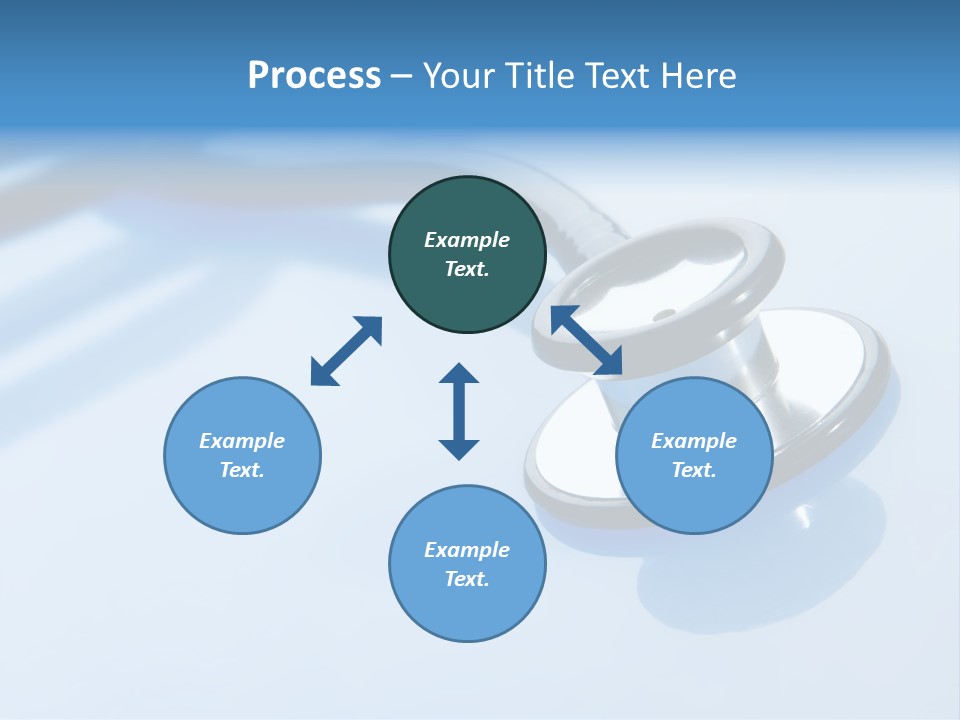 Medicine Frame Stethoscope Frame Treatment PowerPoint Template