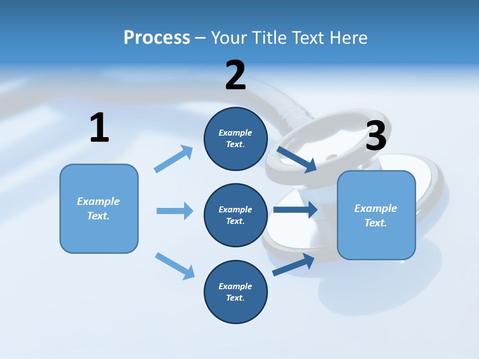 Medicine Frame Stethoscope Frame Treatment PowerPoint Template
