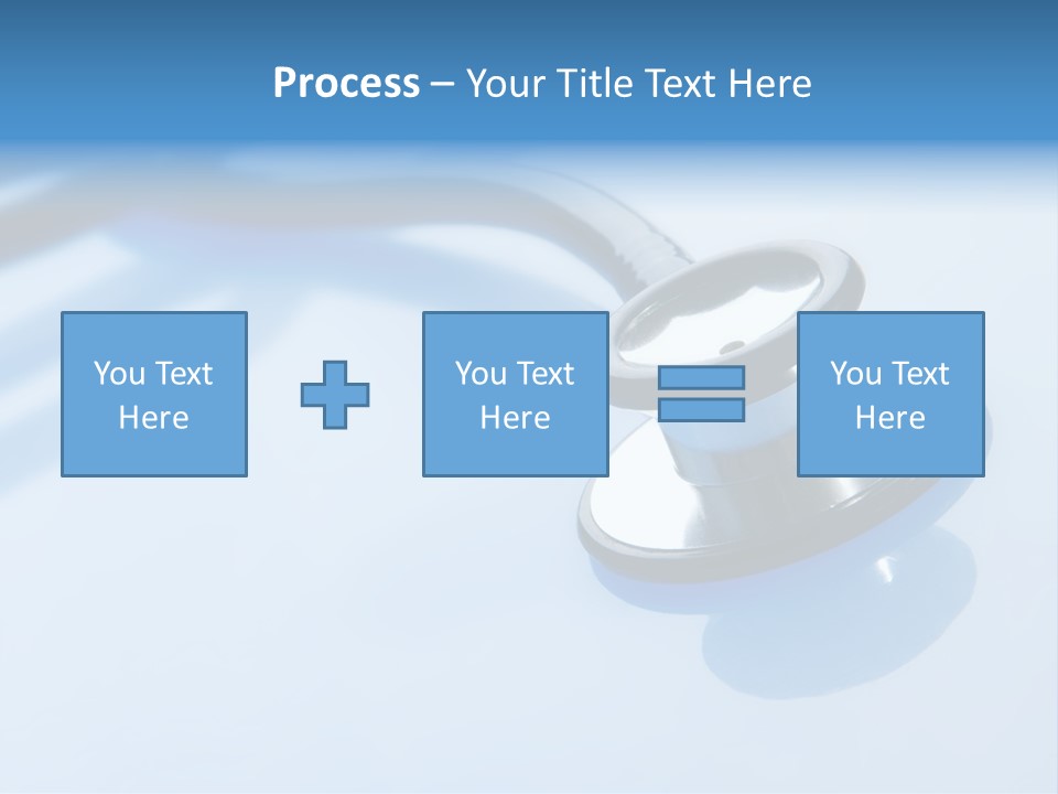 Medicine Frame Stethoscope Frame Treatment PowerPoint Template