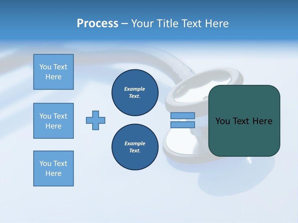 Medicine Frame Stethoscope Frame Treatment PowerPoint Template