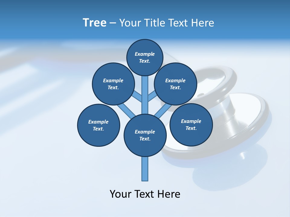Medicine Frame Stethoscope Frame Treatment PowerPoint Template