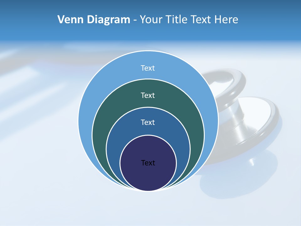 Medicine Frame Stethoscope Frame Treatment PowerPoint Template