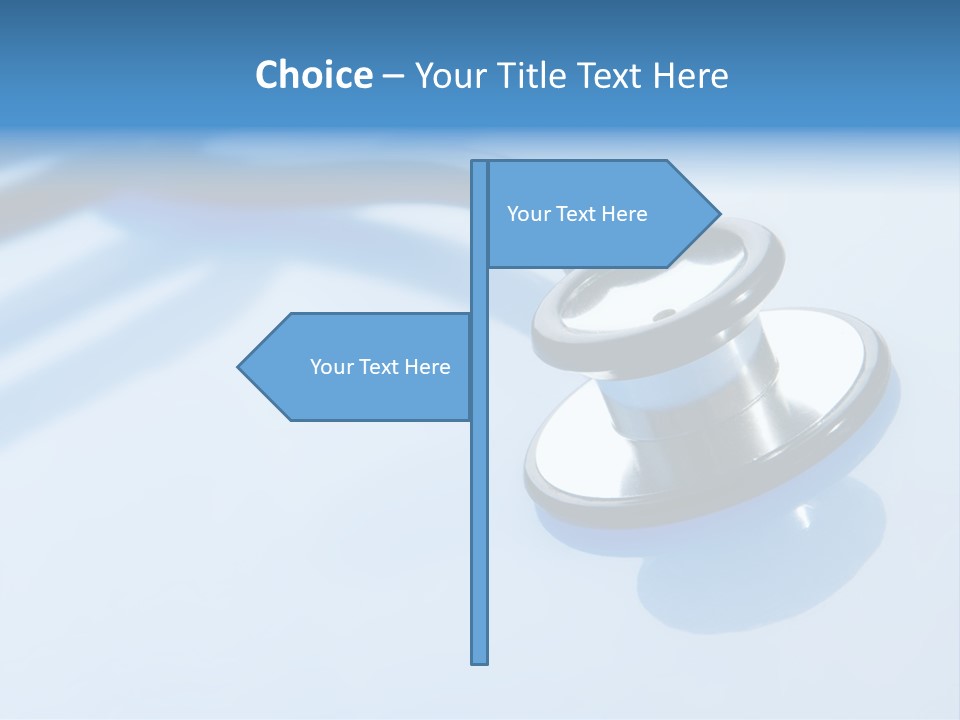 Medicine Frame Stethoscope Frame Treatment PowerPoint Template