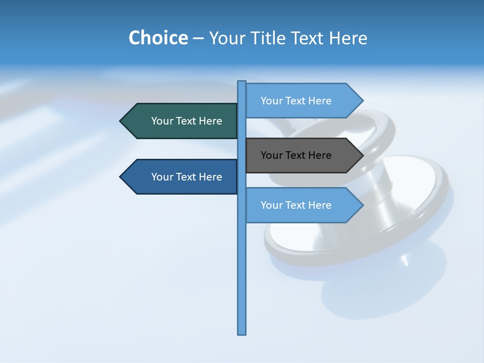 Medicine Frame Stethoscope Frame Treatment PowerPoint Template