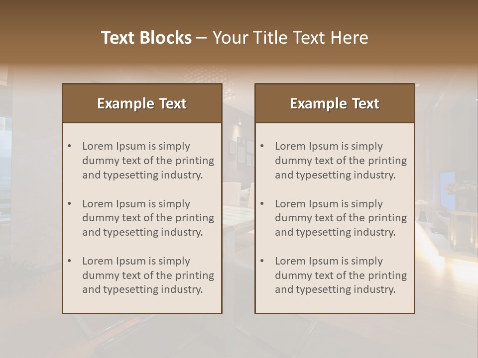 Decor Wallpaper Floorboard PowerPoint Template