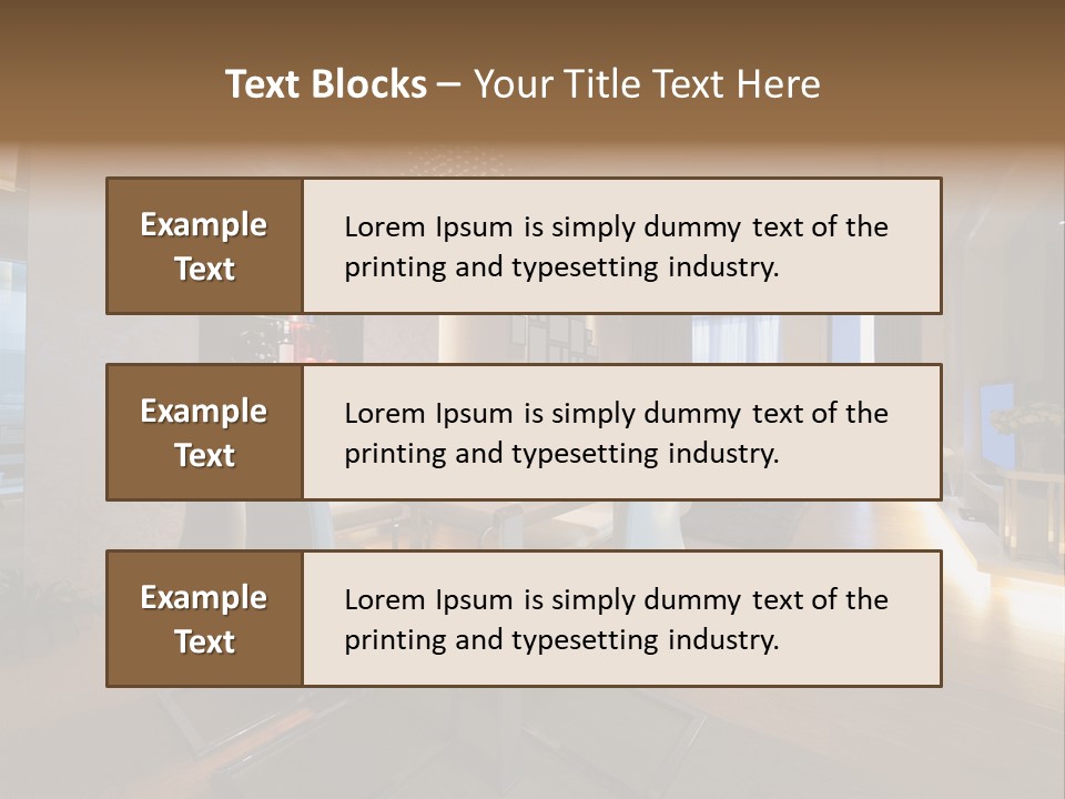 Decor Wallpaper Floorboard PowerPoint Template