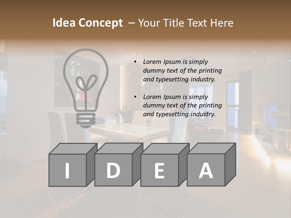 Decor Wallpaper Floorboard PowerPoint Template