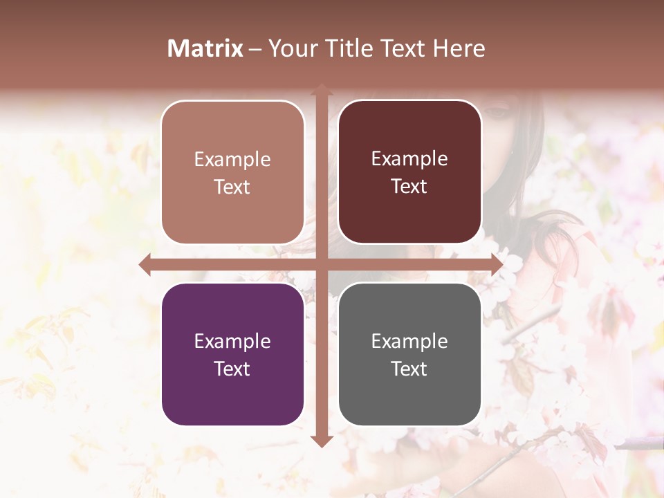 Glamour Makeup Sakura PowerPoint Template