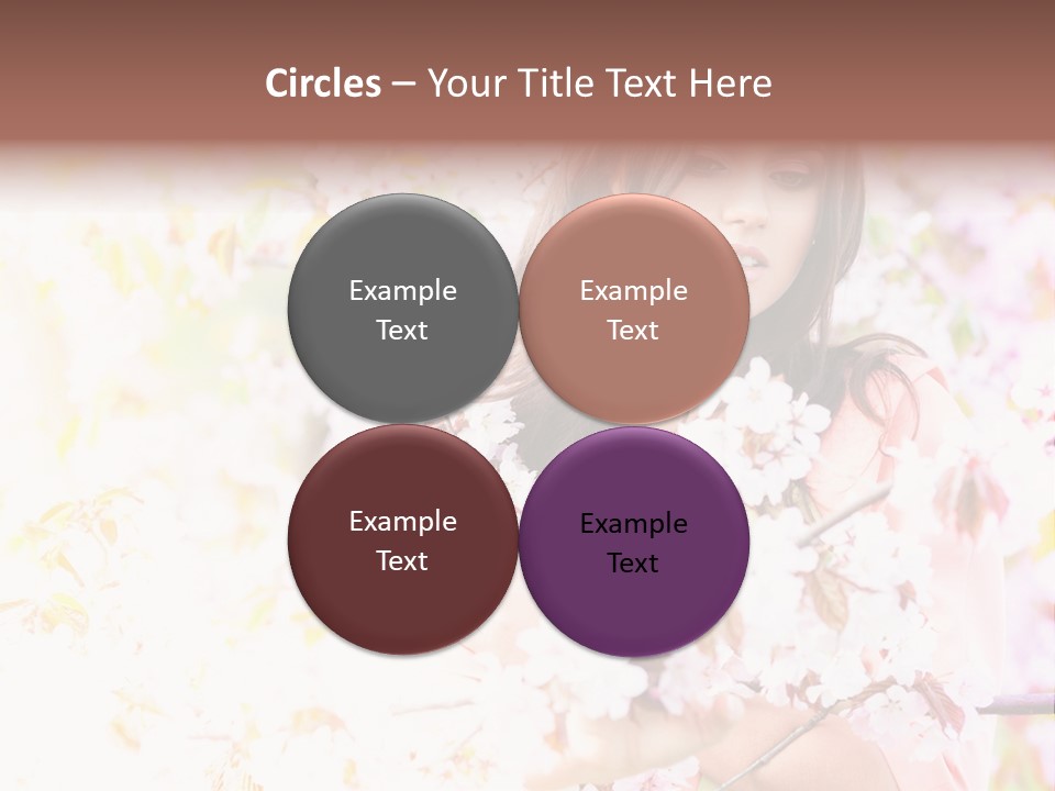 Glamour Makeup Sakura PowerPoint Template