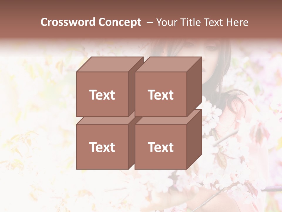 Glamour Makeup Sakura PowerPoint Template