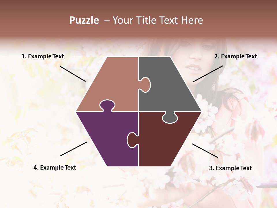 Glamour Makeup Sakura PowerPoint Template