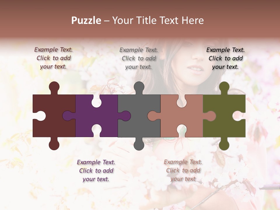 Glamour Makeup Sakura PowerPoint Template