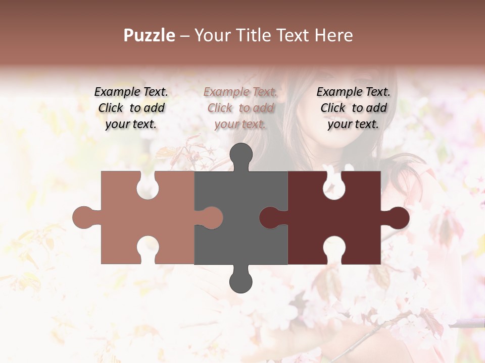 Glamour Makeup Sakura PowerPoint Template