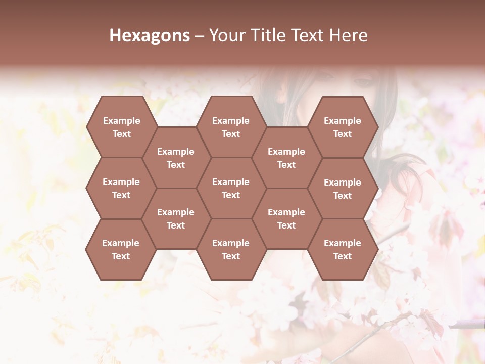 Glamour Makeup Sakura PowerPoint Template