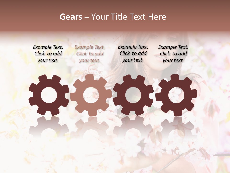 Glamour Makeup Sakura PowerPoint Template