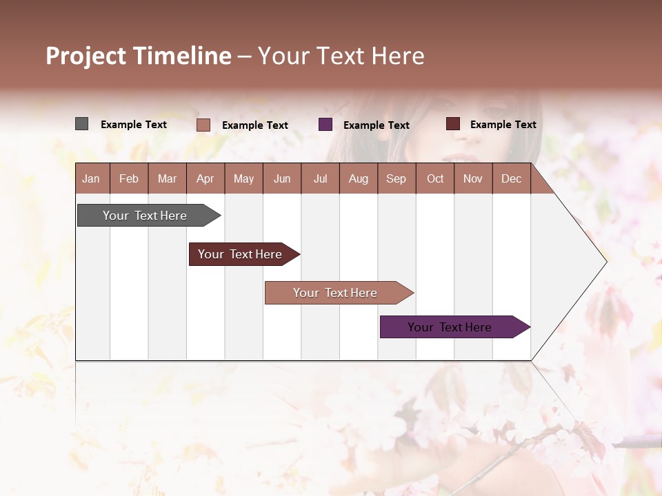 Glamour Makeup Sakura PowerPoint Template