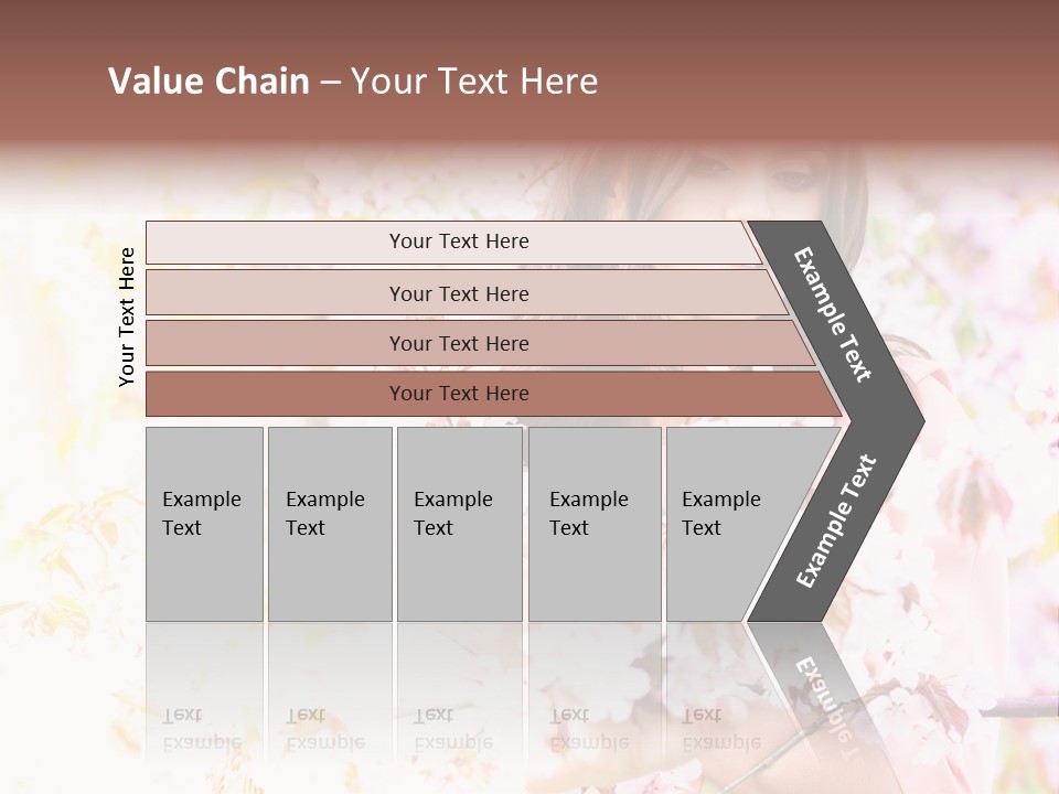 Glamour Makeup Sakura PowerPoint Template