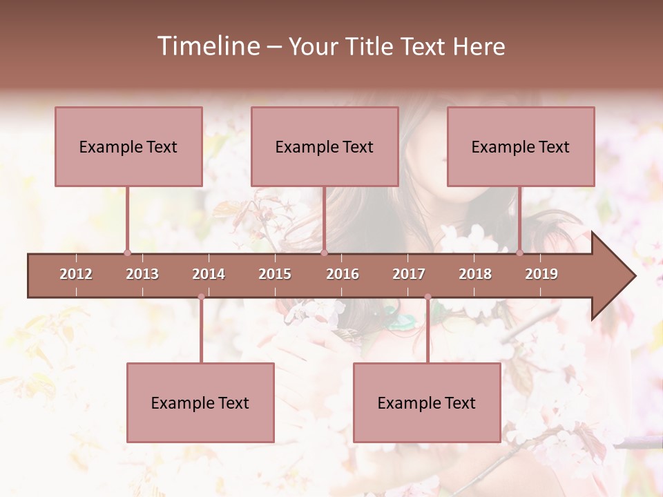 Glamour Makeup Sakura PowerPoint Template