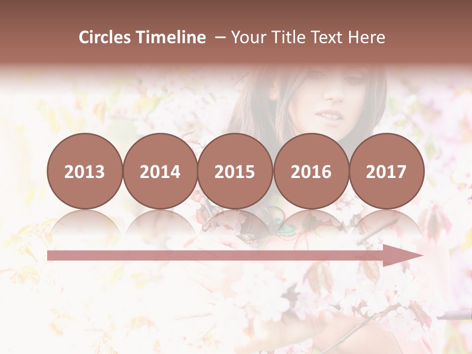 Glamour Makeup Sakura PowerPoint Template