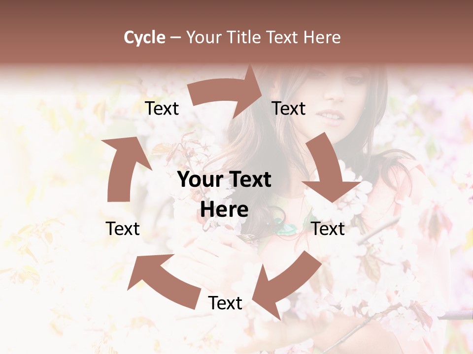 Glamour Makeup Sakura PowerPoint Template