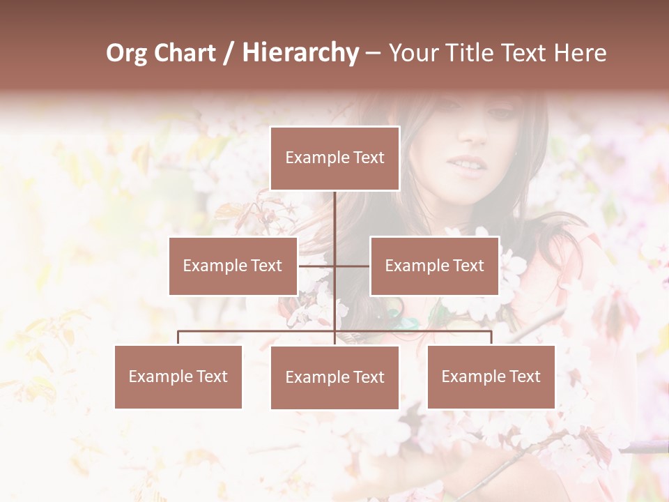 Glamour Makeup Sakura PowerPoint Template