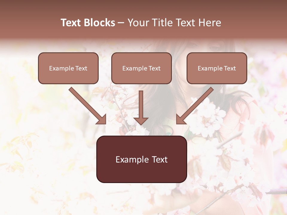 Glamour Makeup Sakura PowerPoint Template