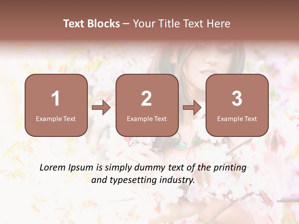 Glamour Makeup Sakura PowerPoint Template