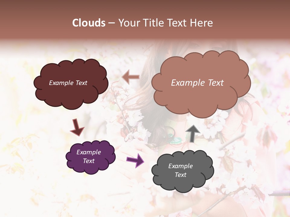 Glamour Makeup Sakura PowerPoint Template