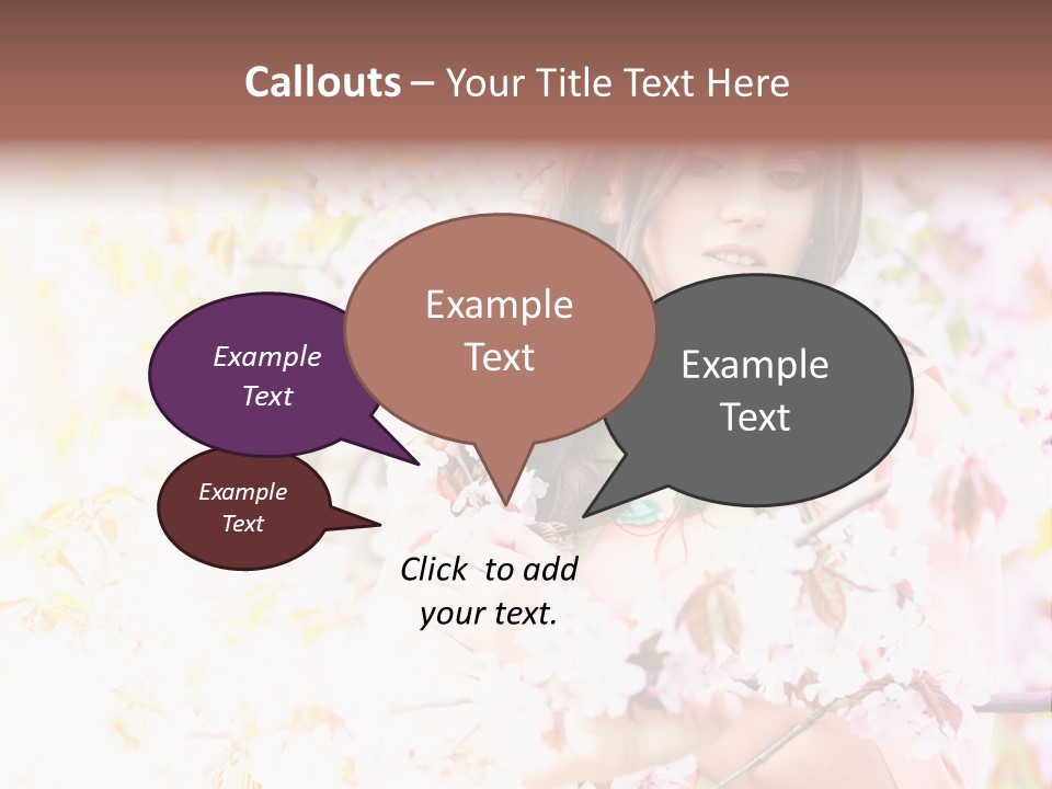 Glamour Makeup Sakura PowerPoint Template