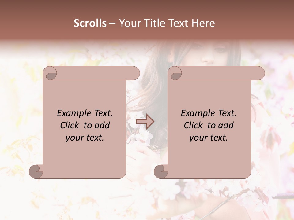 Glamour Makeup Sakura PowerPoint Template