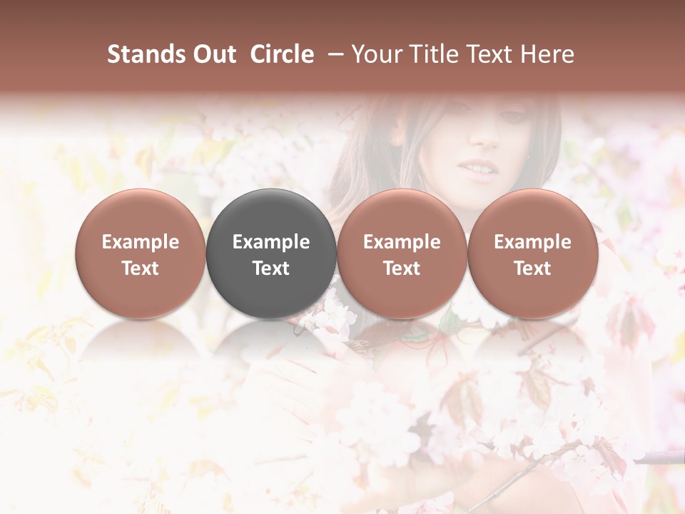 Glamour Makeup Sakura PowerPoint Template