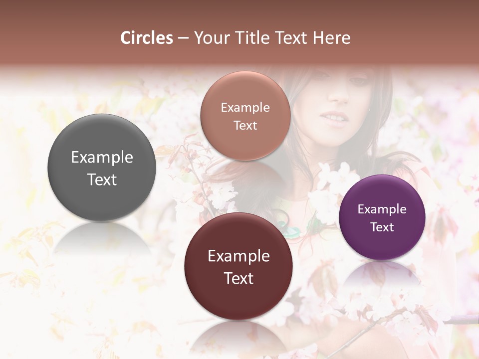 Glamour Makeup Sakura PowerPoint Template