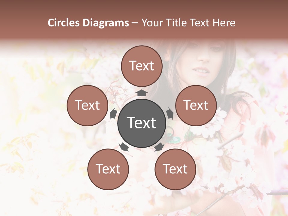 Glamour Makeup Sakura PowerPoint Template