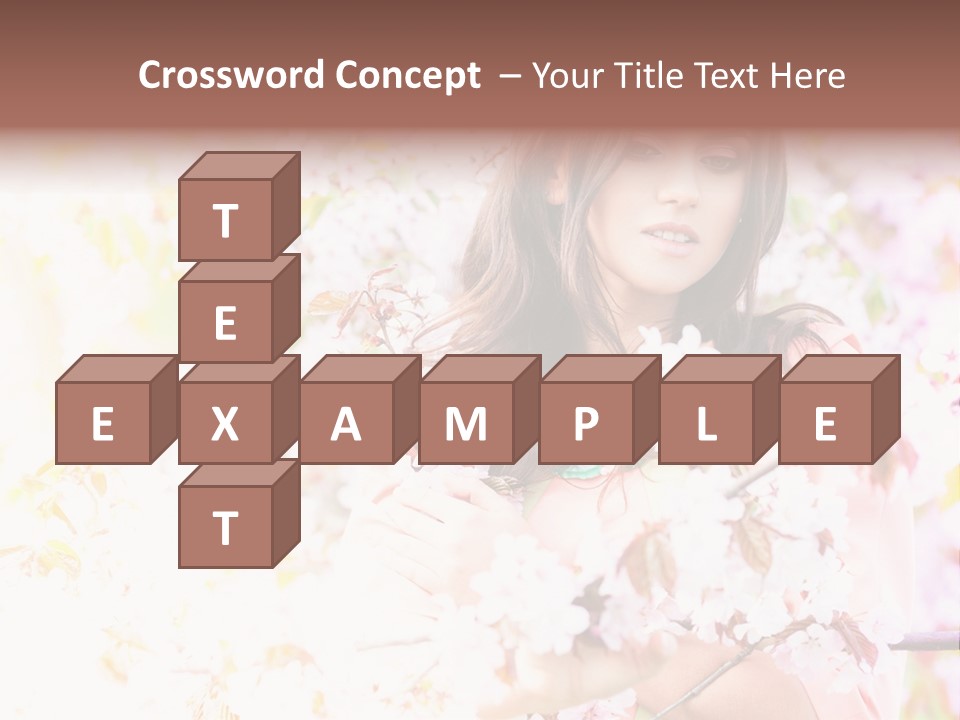 Glamour Makeup Sakura PowerPoint Template