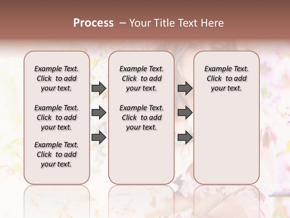 Glamour Makeup Sakura PowerPoint Template