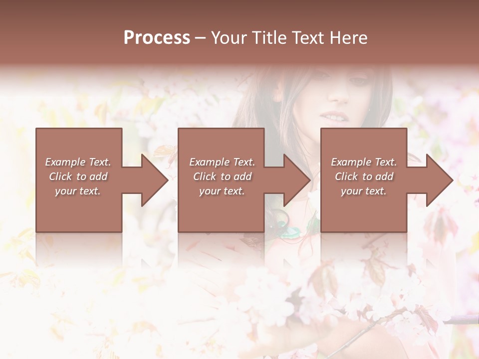 Glamour Makeup Sakura PowerPoint Template