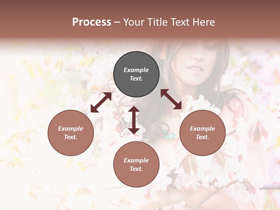 Glamour Makeup Sakura PowerPoint Template