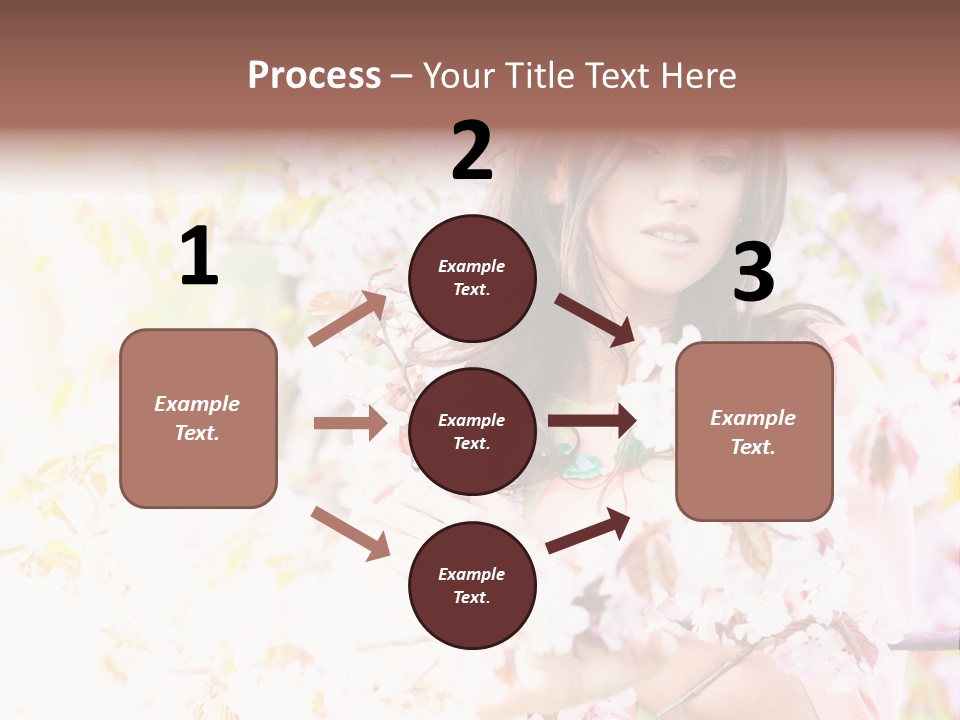 Glamour Makeup Sakura PowerPoint Template