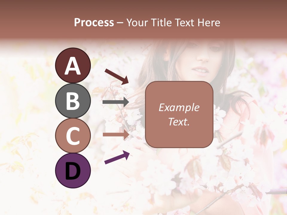 Glamour Makeup Sakura PowerPoint Template