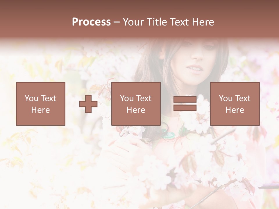 Glamour Makeup Sakura PowerPoint Template