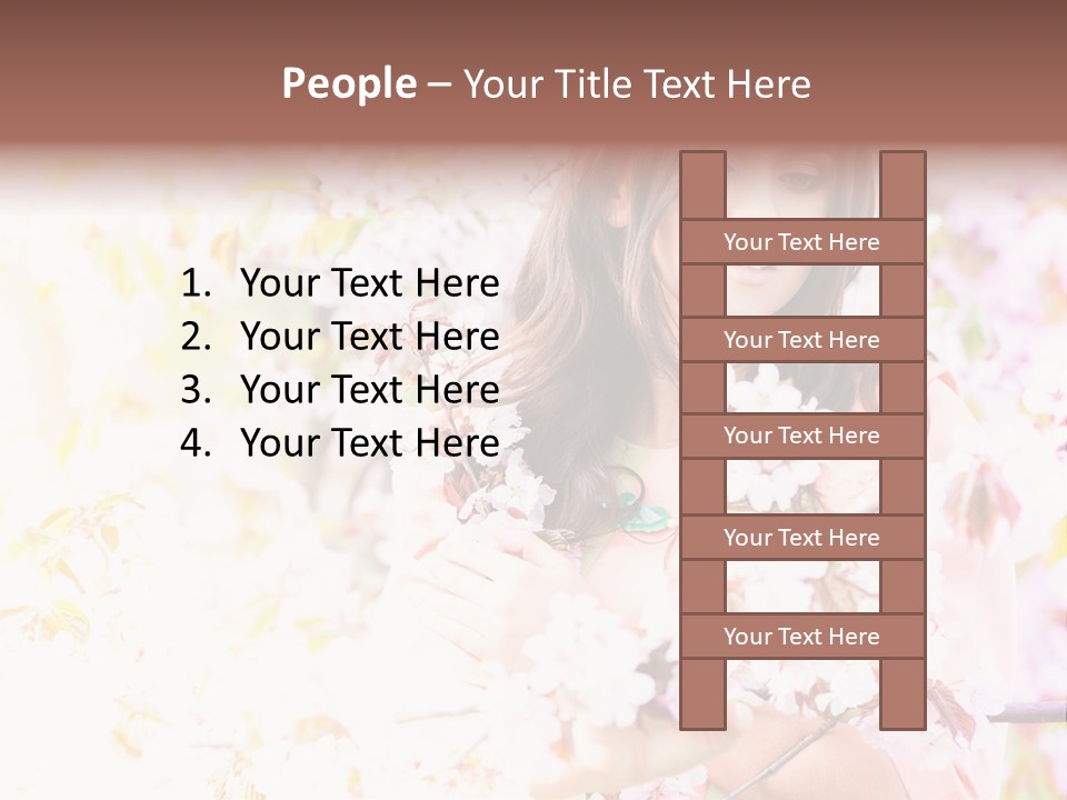 Glamour Makeup Sakura PowerPoint Template