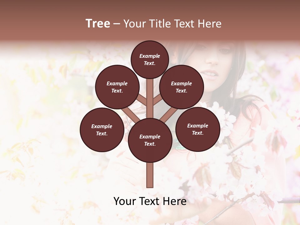 Glamour Makeup Sakura PowerPoint Template