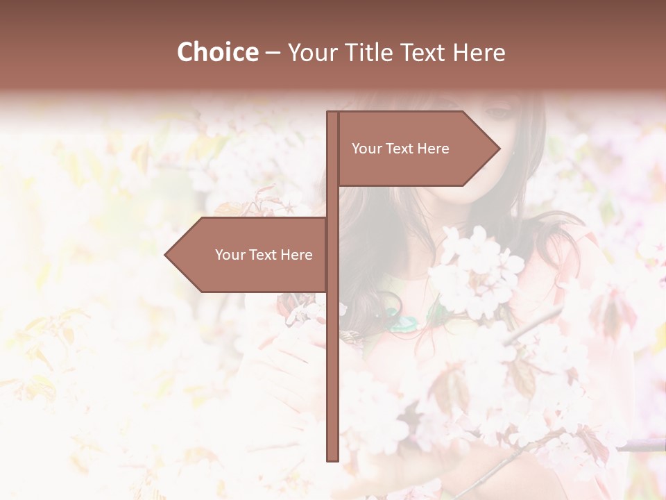 Glamour Makeup Sakura PowerPoint Template