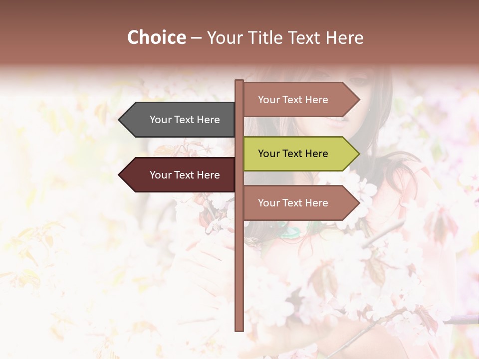 Glamour Makeup Sakura PowerPoint Template