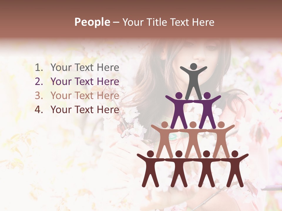 Glamour Makeup Sakura PowerPoint Template