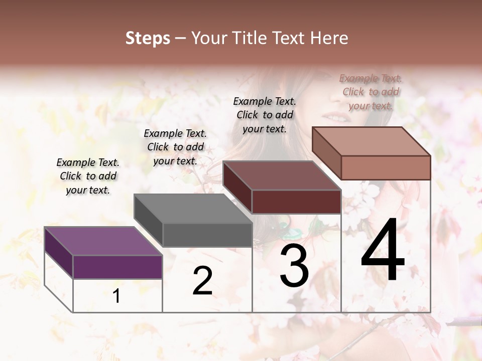 Glamour Makeup Sakura PowerPoint Template