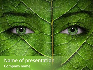 Woman Global Warming Environmental Protection PowerPoint Template