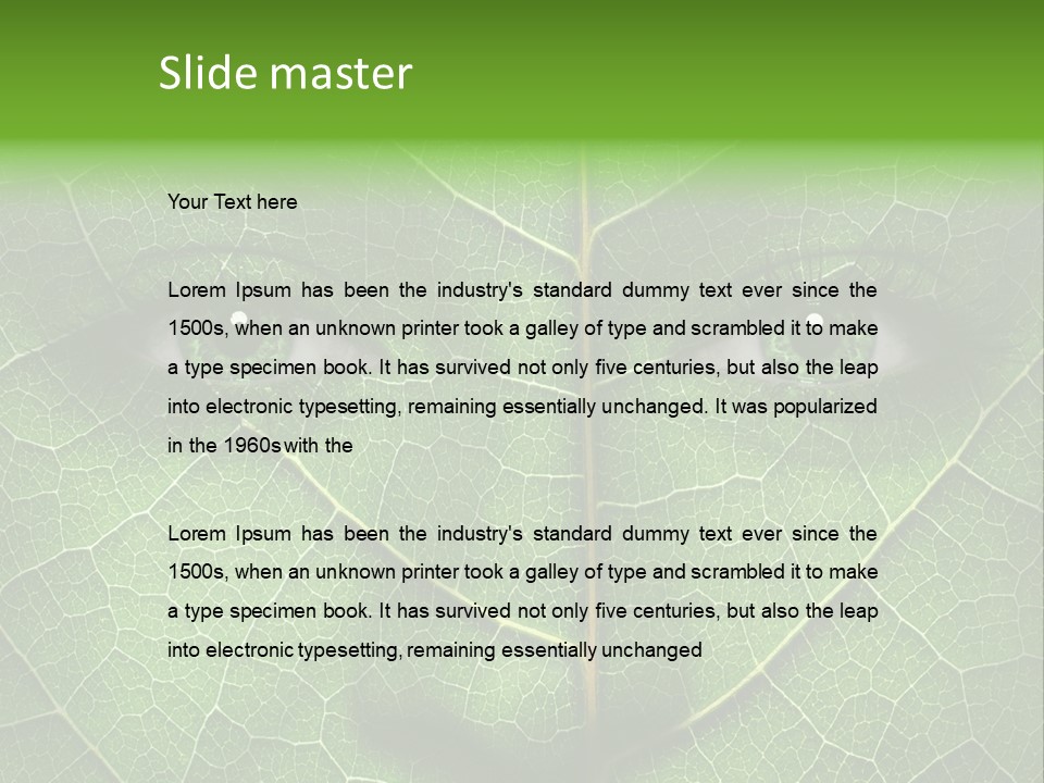 Woman Global Warming Environmental Protection PowerPoint Template