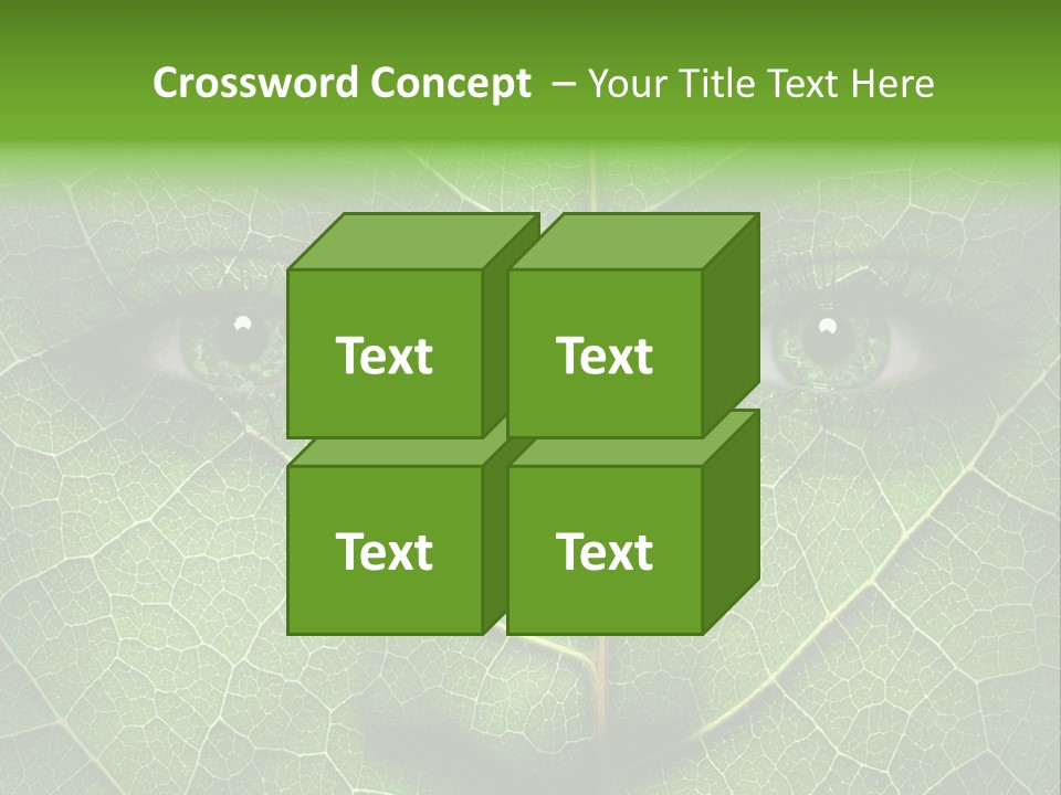 Woman Global Warming Environmental Protection PowerPoint Template