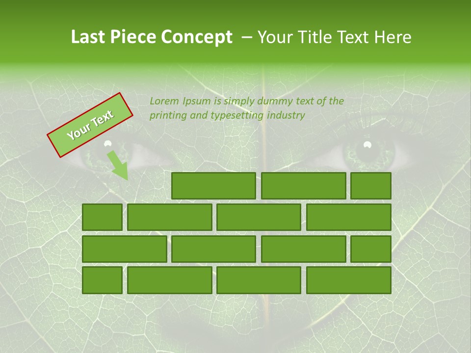 Woman Global Warming Environmental Protection PowerPoint Template